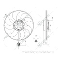 Auto radiator cooling fan for VW GOL.TREND